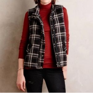 Anthropologie Hei Hei Quincy Plaid Vest